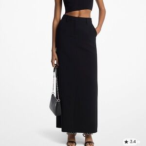 Charter Club black maxi skirt Women sz 8